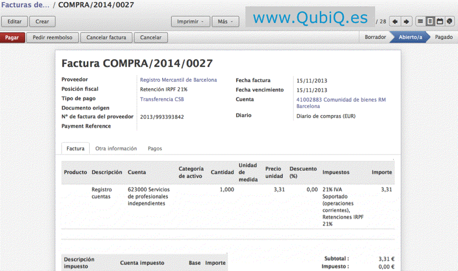 Libro cuentas corrientes - Clientes y Proveedores- Explicación